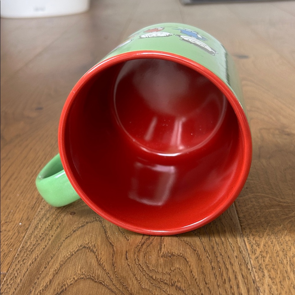 Peanuts Green and Red Ceramic Character Mug - Picture 5 of 6